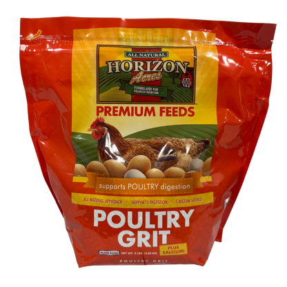 Horizon Acres Poultry Grit | Calcium and Grit Supplement | 8 lb.