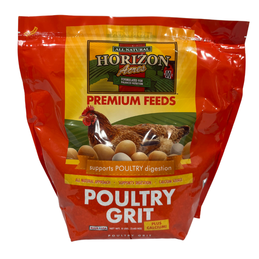Horizon Acres Poultry Grit | Calcium and Grit Supplement | 8 lb.