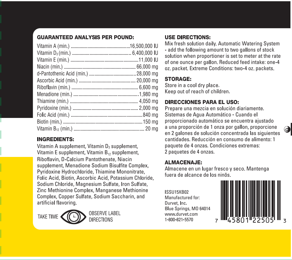 Durvet Poultry Pak | Vitamins & Electrolytes for Chickens