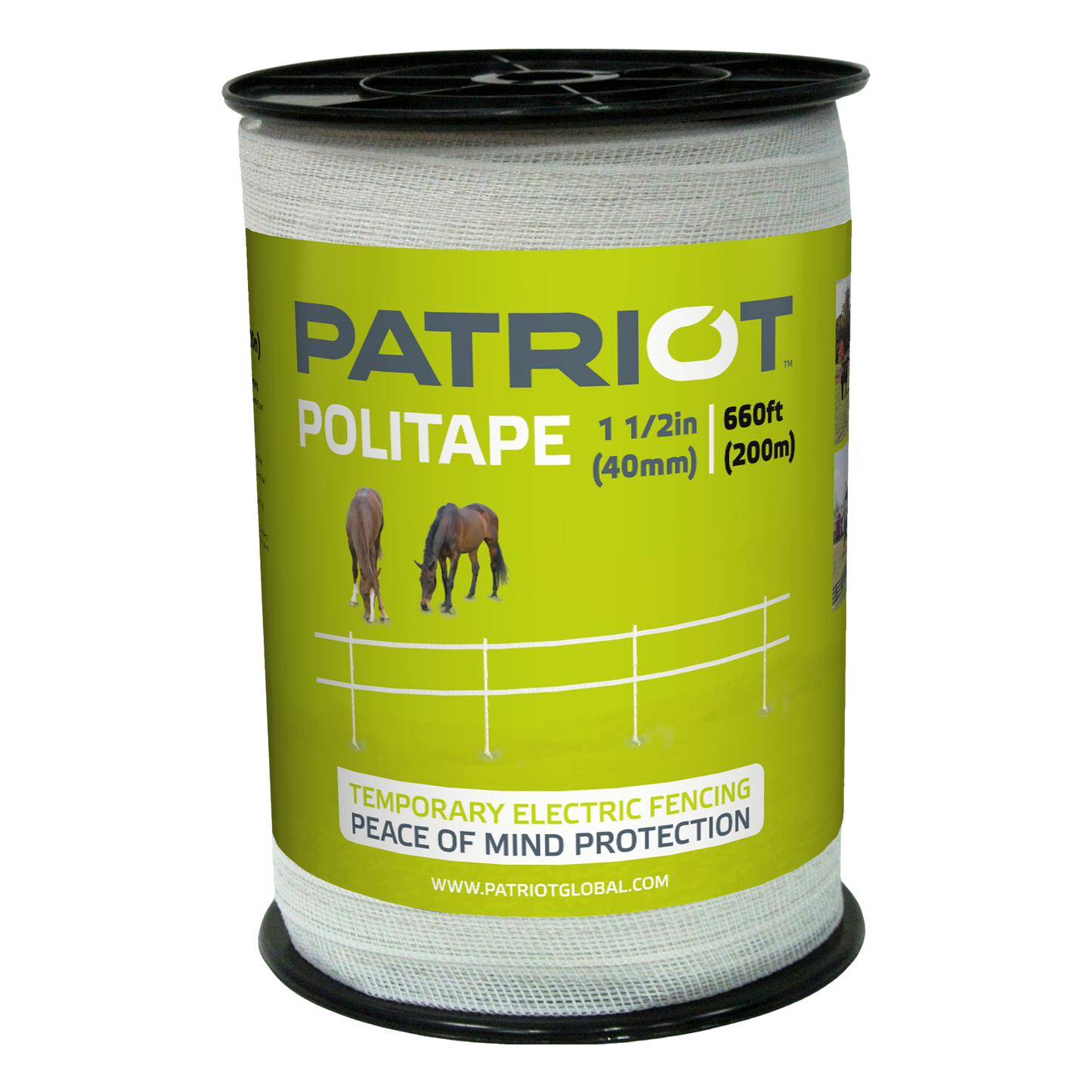 Patriot 1 1/2 inch Polytape 660' 6 Wire Electric Fence Tape