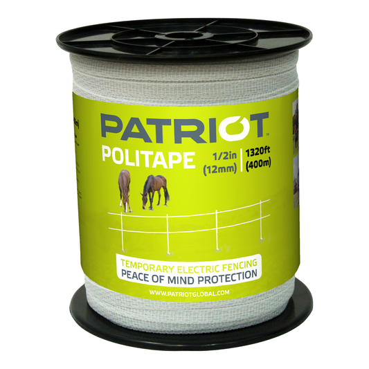 Patriot 1/2 inch Polytape 1320' 6 Wire Electric Fence Tape