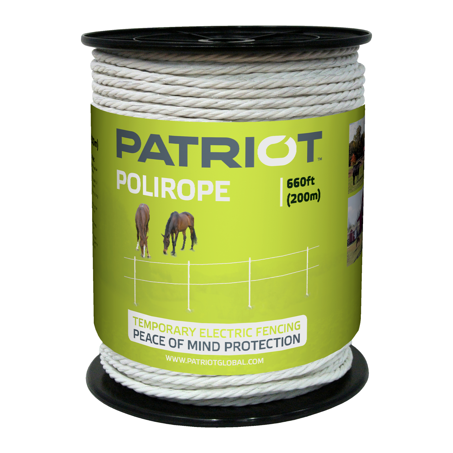 Patriot Polyrope 660 ft - 1/4 inch Electric Fence Rope