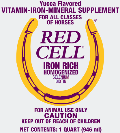 Horse Health Red Cell | Vitamin-Iron-Mineral Horse Supplement Liquid
