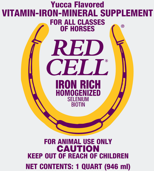 Horse Health Red Cell | Vitamin-Iron-Mineral Horse Supplement Liquid