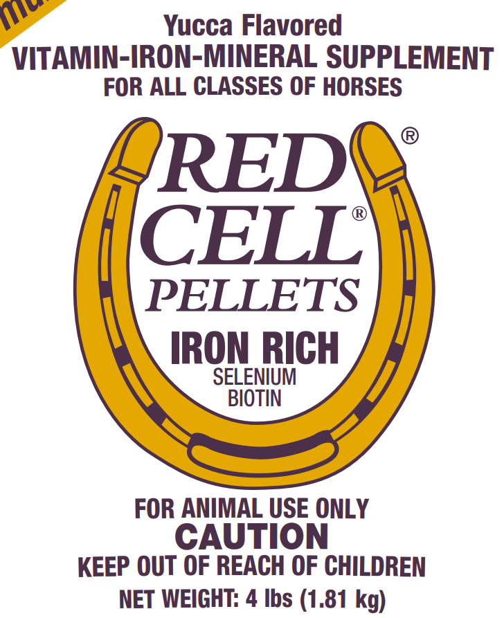 Horse Health Red Cell Pellet Vitamin-Iron-Mineral Horse Supplement – 4 lb.