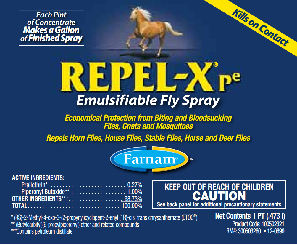 Farnam Repel-X Fly Spray Concentrate for Horses | 16 oz. Economical