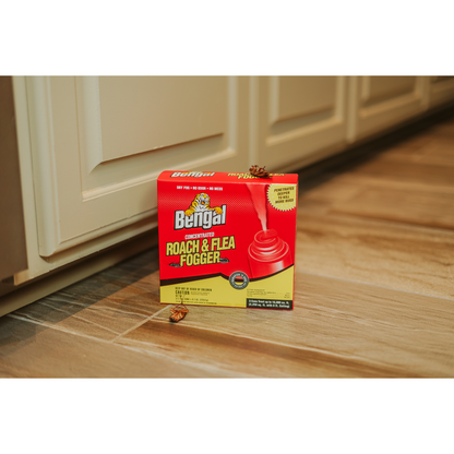 Bengal Roach & Flea Fogger 3 Pack – Concentrated Dry Fog Permethrin 2%