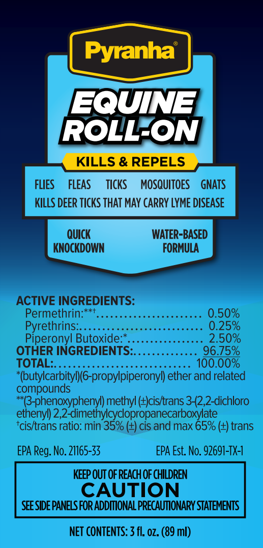 Pyranha Roll-On Horse Fly Control | Water-Based Fly Repellent
