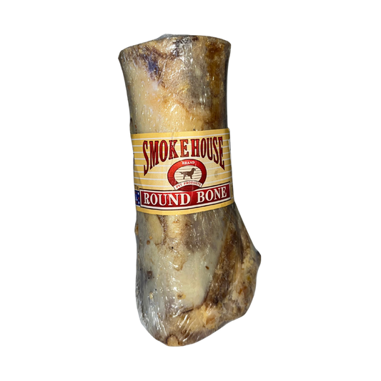 Smokehouse Marrow Round Bone for Dogs | 100% Natural Beef Bone Chew | Made in the USA | 5"