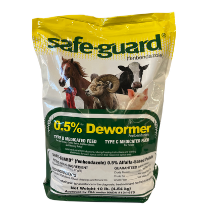 SafeGuard Cattle Dewormer Pellets 0.5% Fenbendazole