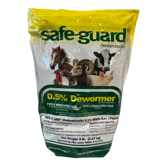 SafeGuard Cattle Dewormer Pellets 0.5% Fenbendazole