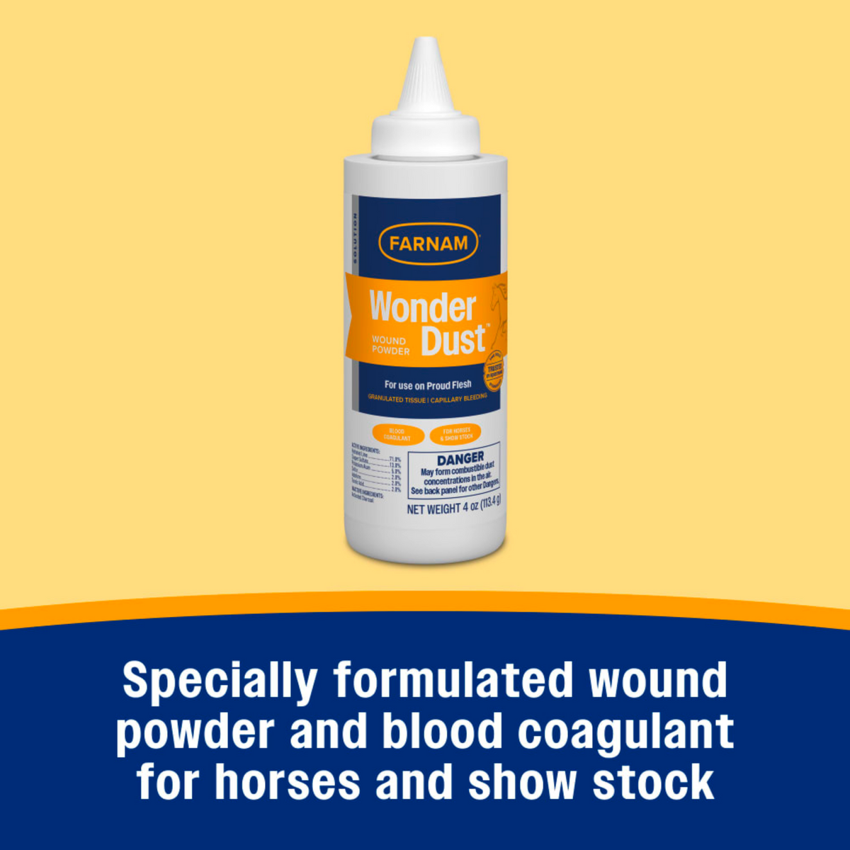 Farnam Wonder Dust Wound Powder & Blood Stop for Livestock & Horses