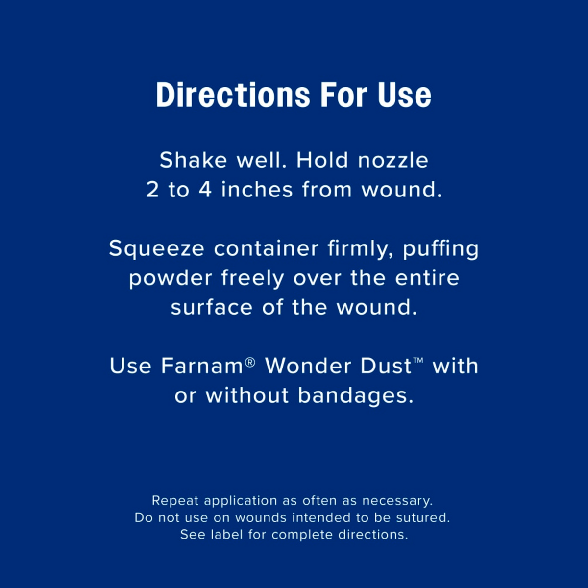 Farnam Wonder Dust Wound Powder & Blood Stop for Livestock & Horses