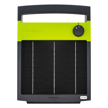 Patriot SG1000 Solar Electric Fence Charger - 12V Battery, 1J, 40 Mile