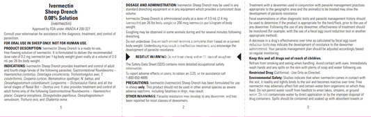 Ivermectin Sheep Drench | Oral Sheep Wormer for Parasite Control
