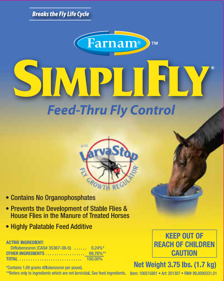 Farnam SimpliFly Feed-Thru Fly Control Pellets for Horses 3.75 lb.