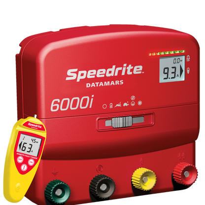 Speedrite 6000i Electric Fence Charger - 60 Mile, Dual Power, Remote Included