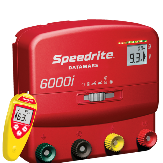 Speedrite 6000i Electric Fence Charger - 60 Mile, Dual Power, Remote Included