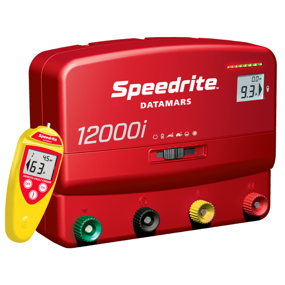 Speedrite 12000i Electric Fence Energizer | 12 Joules, 90 Mile | Dual Power