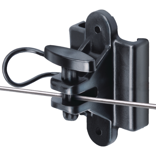 Speedrite Black Dual-Purpose Pinlock Electric Fence Insulator - 25 Pack