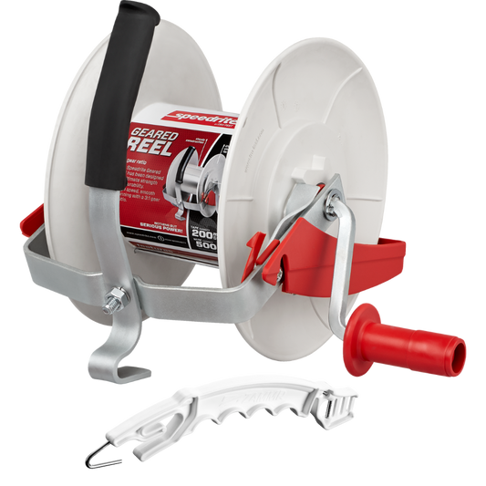 Speedrite 3:1 Geared Electric Fence Reel - Holds Polywire & Polytape
