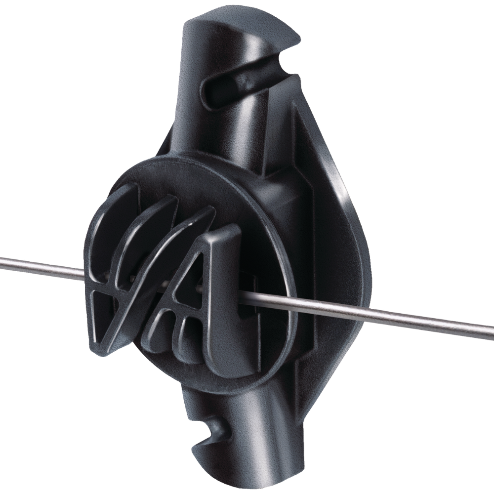 Speedrite Black Wood Post Claw Electric Fence Insulator - 25 Pack