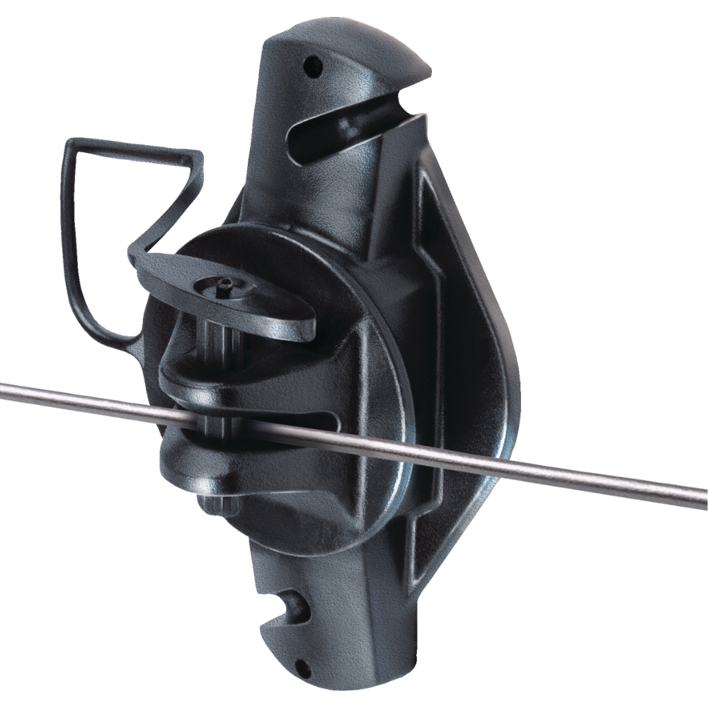 Speedrite Black Wood Post Pinlock Electric Fence Insulator - 25 Pack