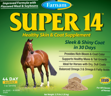 Farnam Super 14 Healthy Skin & Coat Supplement for Horses, Powder