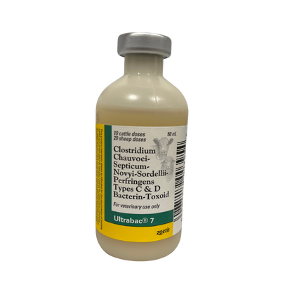 Zoetis ULTRABAC 7 | Blackleg Vaccine for Cattle & Sheep Disease Protection