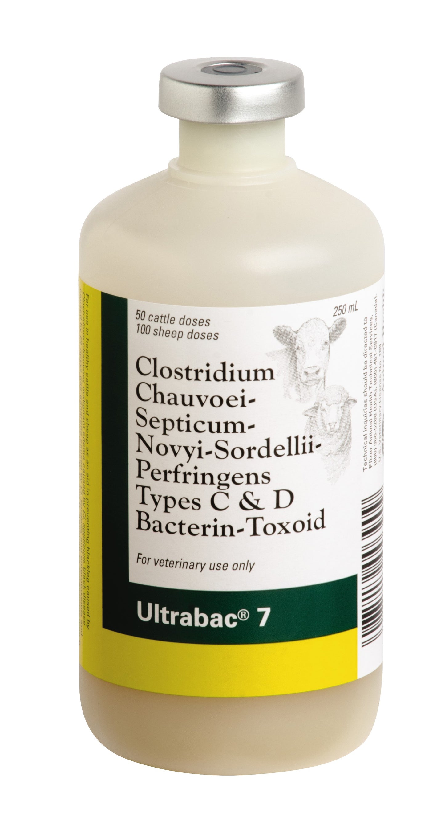 Zoetis ULTRABAC 7 | Blackleg Vaccine for Cattle & Sheep Disease Protection