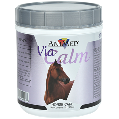 AniMed Via-Calm | Calming Supplement for Horses with L-Tryptophan & Magnesium | 2 lb.