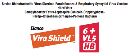 Elanco Vira Shield 6 + VL5 HB | Cattle Vaccine | Protection Against IBR, BVD, Lepto, Harjo-Bovis