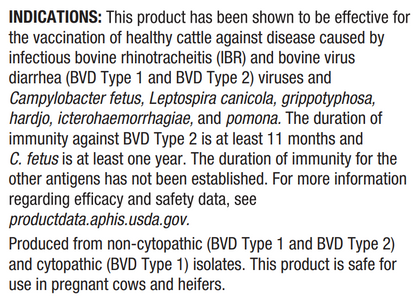 Elanco Vira Shield 6 + VL5 | Cattle Vaccine | Protection Against IBR, PI3, BVD, BRSV, Lepto