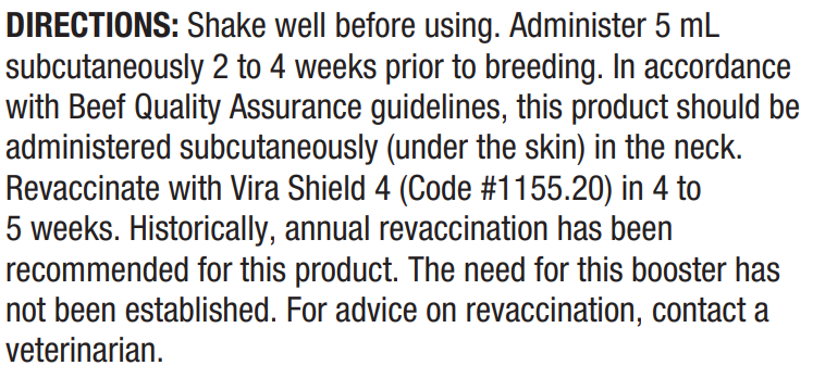 Elanco Vira Shield 6 + VL5 | Cattle Vaccine | Protection Against IBR, PI3, BVD, BRSV, Lepto