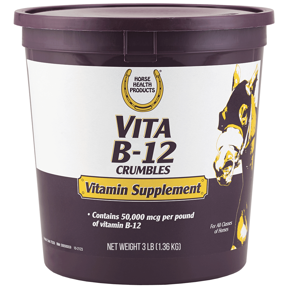 Horse Health Vita B-12 Crumbles Red Blood Cell Support for Horses, 3 lb.