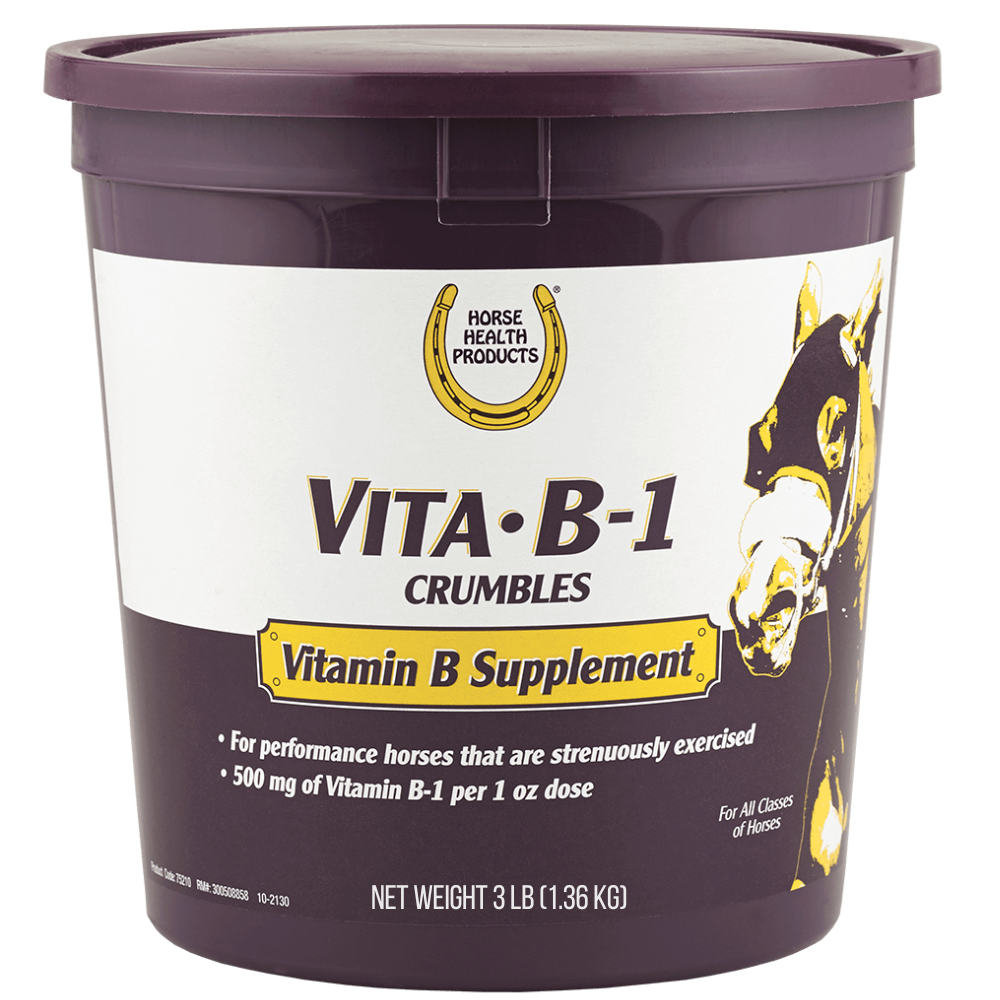 Horse Health Vita B-1 Crumbles Thiamine Supplement for Horses, 3 lb.