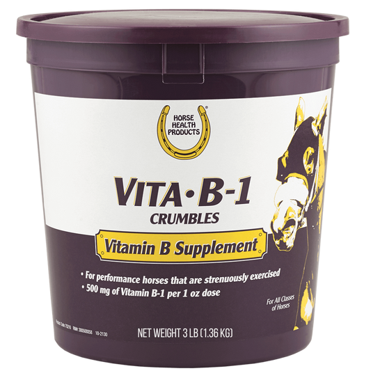 Horse Health Vita B-1 Crumbles Thiamine Supplement for Horses, 3 lb.