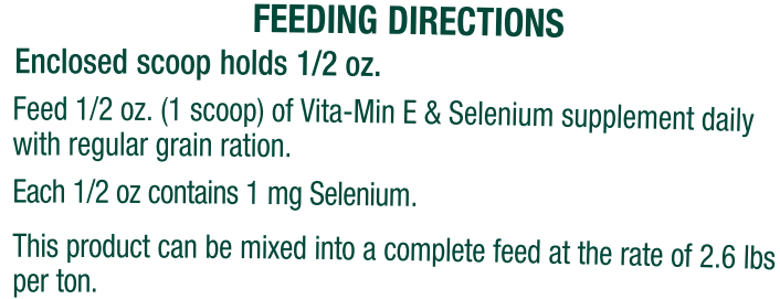 Farnam Vita-Min E & Selenium Antioxidant Supplement for Horses, 3 lb. Pellets