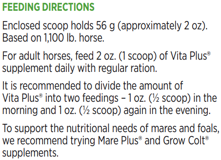 Farnam Vita Plus Multi-Vitamin & Mineral Supplement Pellets for Horses – 3.75 lb
