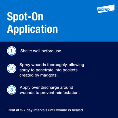 Elanco Catron IV Screwworm, Fly & Maggot Wound Insecticide Spray 10 oz