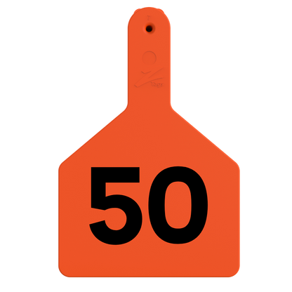 Z Tags One-Piece No-Snag Cow ID Ear Tag – Colors, Numbers & Custom Print