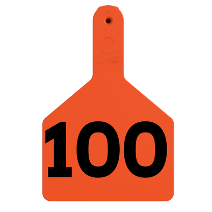 Z Tags One-Piece No-Snag Cow ID Ear Tag – Colors, Numbers & Custom Print