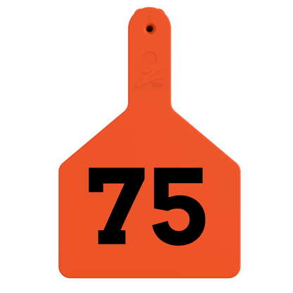 Z Tags One-Piece No-Snag Cow ID Ear Tag – Colors, Numbers & Custom Print