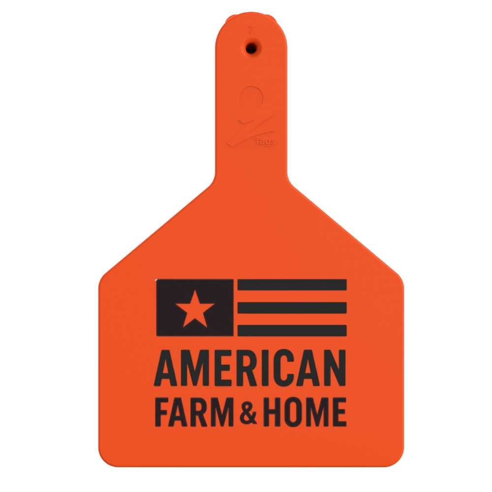 Z Tags One-Piece No-Snag Cow ID Ear Tag | Custom Print