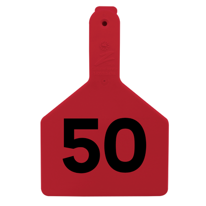 Z Tags One-Piece No-Snag Cow ID Ear Tag – Colors, Numbers & Custom Print