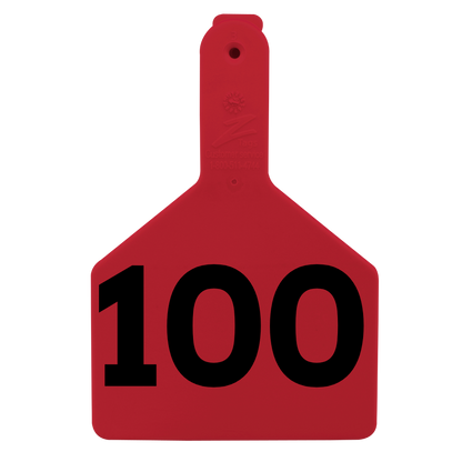 Z Tags One-Piece No-Snag Cow ID Ear Tag – Colors, Numbers & Custom Print