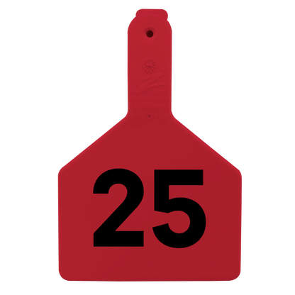 Z Tags One-Piece No-Snag Cow ID Ear Tag – Colors, Numbers & Custom Print