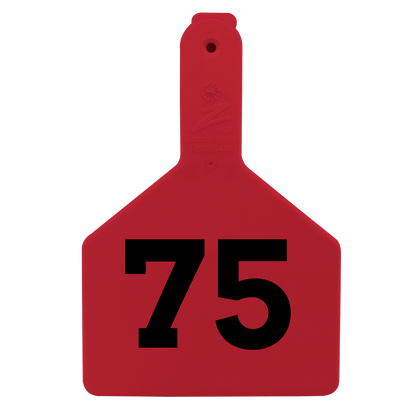 Z Tags One-Piece No-Snag Cow ID Ear Tag – Colors, Numbers & Custom Print