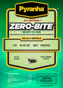 Pyranha Zero-Bite – All-Natural Pet, Livestock & Horse Fly & Mosquito Spray